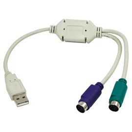 Logilink AU0004A USB to 2xPS/2 adapter White speciális átalakító