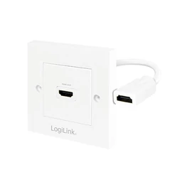 Logilink HDMI Wall Plate with 1x HDMI female White speciális átalakító