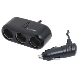 Logilink PA0038 3-port 120W Cigarette Lighter Outlet Splitter Black töltő