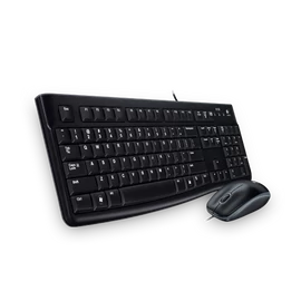 Logitech MK120 USB billentyűzet + egér Black HU