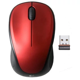 Logitech M235 Wireless Mouse Red egér