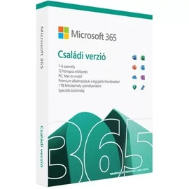 Microsoft Office 365 Family EuroZone 6 Felhasználó 1 Év HUN BOX FY25H2
