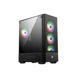 Msi MAG FORGE 112R Tempered Glass Black gépház