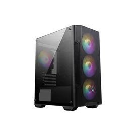 Msi MAG FORGE M100A Tempered Glass Black gépház