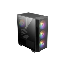 Msi MAG FORGE M100R ARGB Tempered Glass Black gépház