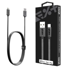 Next One USB-A LIGHTNING METALLIC CABLE kábel