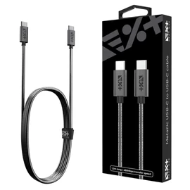 Next One Metallic USB-C to USB-C Cable Space Gray kábel