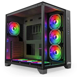 Njoy Aura Tempered Glass Black gépház