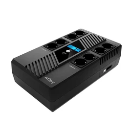 Njoy UPCSBLS680TTOAZ01B Token 800 LCD 800VA UPS szünetmentes tápegység
