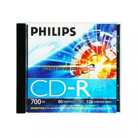 Philips CD-R 80 52x vastag tok 1db/cs (1-es címke) cd lemez