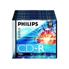 Philips CD-R 80 52x Slim 1db-os (1-es címke) cd lemez