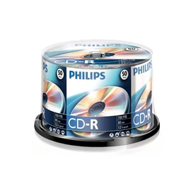 Philips CD-R 80CB 52x 50db/henger (50-es címke) cd lemez