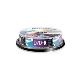 Philips DVD-R 4,7Gb 16x Hengeres 10db/csomag (10-es címke) dvd lemez