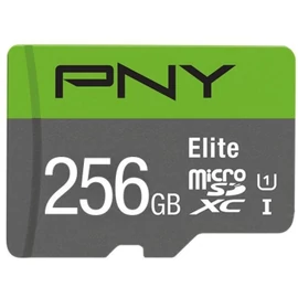 PNY 256GB microSDXC Elite Class 10 UHS-I V10 A1 + adapterrel memóriakártya