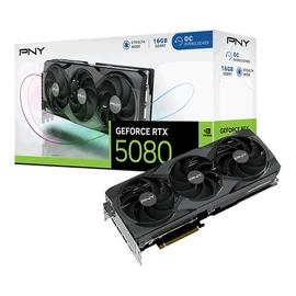 PNY GeForce RTX5080 16GB DDR7 Overclocked Triple Fan videókártya