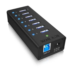 Raidsonic IB-AC618 7port USB 3.0 Hub Aluminum usb hub