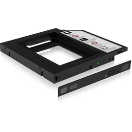 Raidsonic IcyBox IB-AC640 2,5" HDD/SSD Notebook extension (9,5mm) Slim Black mobilrack / beépítő keret
