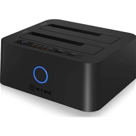 Raidsonic ICY BOX IB-1232CL-U3 2-bay Docking and CloneStation Black mobilrack / beépítő keret