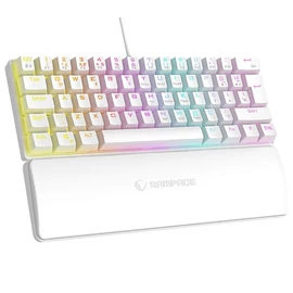 Rampage PLOWER K60 Mechanikus Gaming keyboard White US billentyűzet