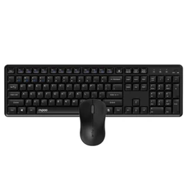 Rapoo 8150M Silent Multi-mode Wireless Bluetooth Keyboard Combo Black HU billentyűzet