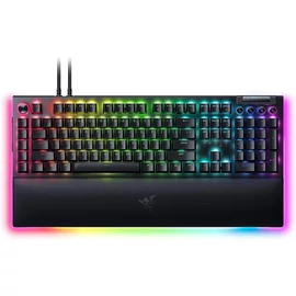 Razer BlackWidow V4 Pro Green Switch Keyboard Black US billentyűzet