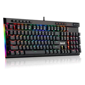 Redragon Vata RGB Mechanical Gaming Keyboard Brown Switches Black HU billentyűzet