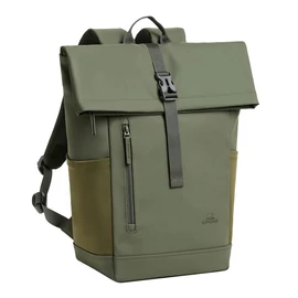 RivaCase 7826 ECO 17L Roll top backpack 14" Olive Green notebook táska