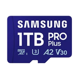 Samsung 1TB microSDXC Pro Plus Class10 U3 A2 V30 + adapterrel memóriakártya