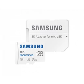 Samsung 128GB microSDXC Class10  U3 V30 PRO Endurance + adapterrel memóriakártya