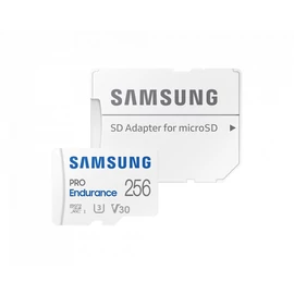 Samsung 256GB microSDXC Class10  U3 V30 PRO Endurance + adapterrel memóriakártya
