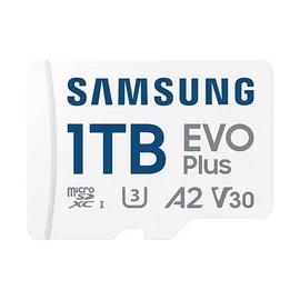 Samsung 1TB microSDXC EVO Plus Class10 U3 A2 V30 + adapterrel memóriakártya