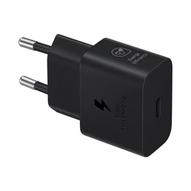 Samsung 25W PD Power Adapter with USB-C cable Black töltő