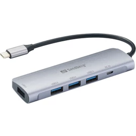 Sandberg USB-C to 4 x USB 3.0 Hub Saver Silver usb hub