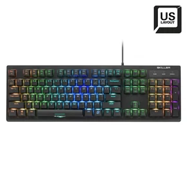 Sharkoon Skiller SGK30 RGB Red Switch mechanical gaming keyboard Black US billentyűzet