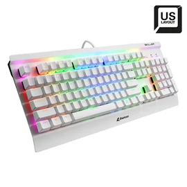 Sharkoon Skiller SGK3 Mechanical Gaming RGB Keyboard White US billentyűzet