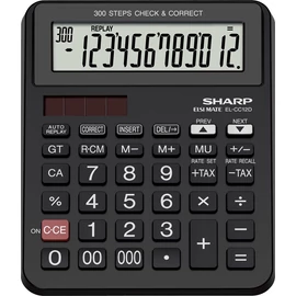 Sharp EL-CC12D Asztali számológép Black