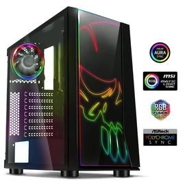 Spirit Of Gamer Ghost One RGB Black gépház