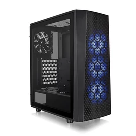 Thermaltake Versa J24 Tempered Glass RGB Edition Black gépház