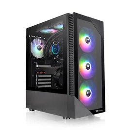 Thermaltake View 200 TG ARGB Tempered Glass Black gépház