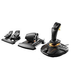 Thrustmaster T-16000M FCS Flight Pack USB Botkormány, Gázkar és Pedál Black joystick