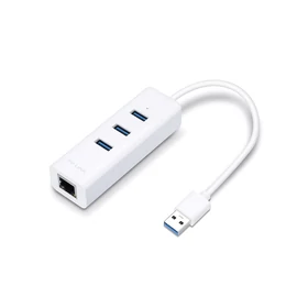 TP-Link UE330 3-Port Hub & Gigabit Ethernet Adapter 2 in 1 USB Adapter hálókártya