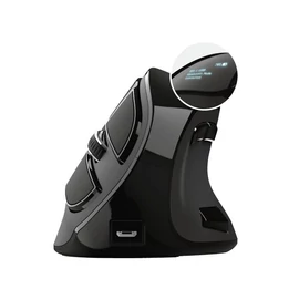 Trust Voxx Rechargeable Ergonomic Wireless Mouse Black egér