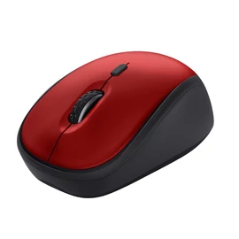 Trust Yvi+ Silent Wireless Mouse Red egér