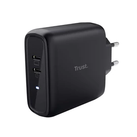 Trust Maxo Dual 65W USB-C Charger Black töltő
