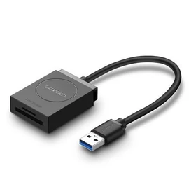UGREEN USB SD+microSD Card Reader Black kártyaolvasó