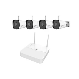 Uniview gyári 2MP-es 4 kamerás WiFi-s csomag (1db NVR és 4db WiFi-s csőkamera 2,8mm fix objektívvel, mikrofonnal) hálózati rögzítő (NVR)