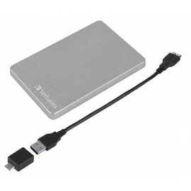 Verbatim 2TB 2,5" USB3.2 Store "n" Go Alu Slim Silver külső HDD