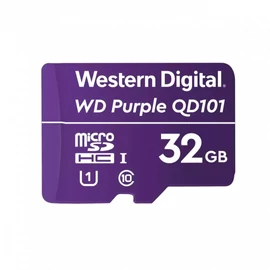 Western Digital 32GB microSDHC Class10 UHS-I (U1) Purple QD101 adapter nélkül memóriakártya
