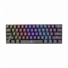 White Shark GK-2022B Shinobi Blue Switches Mechanical 60% Gaming Keyboard Black US billentyűzet