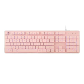 White Shark Tachi Gaming Keyboard Pink US billentyűzet